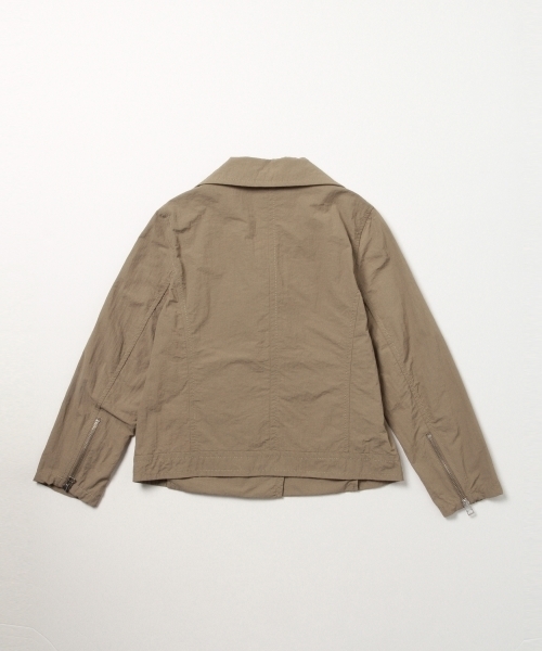 Ray BEAMS(レイビームス)の「Ray BEAMS / グログラン ライダース ブルゾン(ブルゾン・レディース・ブラック/ベージュ・0/1)」の9枚目の写真