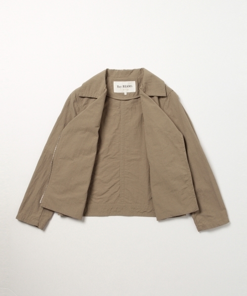 Ray BEAMS(レイビームス)の「Ray BEAMS / グログラン ライダース ブルゾン(ブルゾン・レディース・ブラック/ベージュ・0/1)」の10枚目の写真