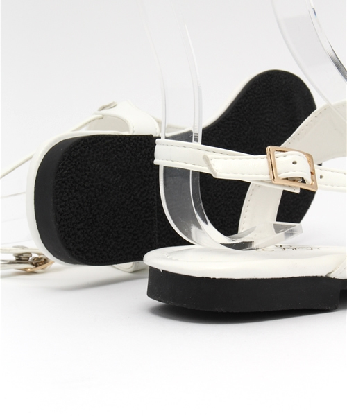 Noubel Voug Relax(ヌーベルヴォーグリラックス)の「Noubel Voug Relax(ヌーベル ヴォーグ リラックス)/ゴールドデザインモチーフ バックストラップトングサンダル(サンダル・レディース・ベージュ/ブラック/ホワイト・S/M/L/LL)」の10枚目の写真