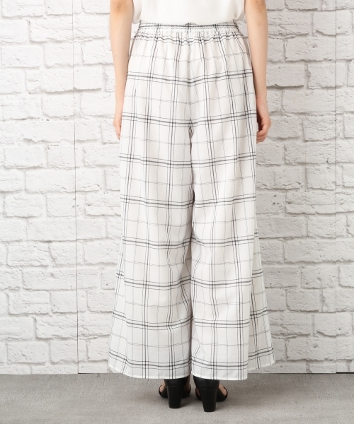 LEPSIM（レプシィム）の「ワイドフレアガラパンツ2　723245（その他パンツ・レディース・オフホワイト/ブラック系その他/ブラック・FREE）」の8枚目の写真