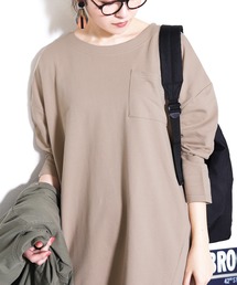 reca | コクーン ビッグシルエット ポケット付きカットソー(Tシャツ/カットソー)