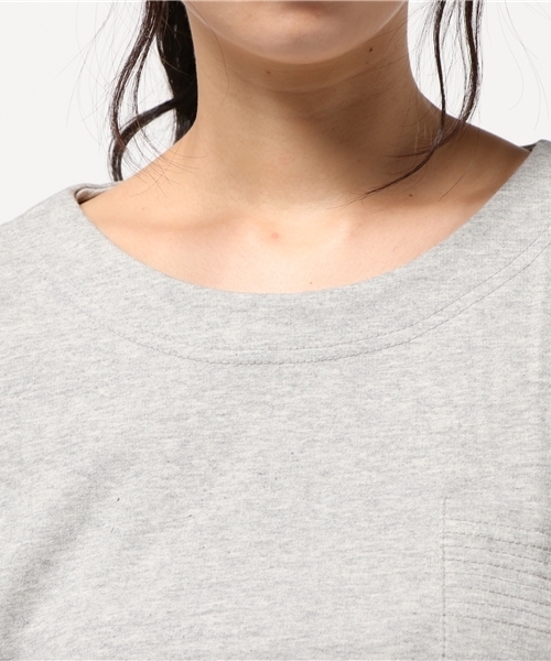 reca(レカ)の「コクーン ビッグシルエット ポケット付きカットソー(Tシャツ/カットソー・レディース・ブラック/オフホワイト/グレー/ネイビー/ブルー系その他/グレー系その他/スモークピンク/ダークグレー/ベージュ/カーキ/パープル系その他/ピンク/モカ・M)」の17枚目の写真