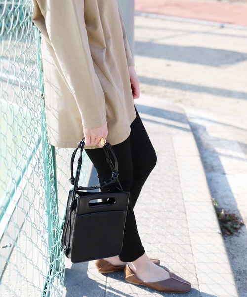 reca(レカ)の「コクーン ビッグシルエット ポケット付きカットソー(Tシャツ/カットソー・レディース・ブラック/オフホワイト/グレー/ネイビー/ブルー系その他/グレー系その他/スモークピンク/ダークグレー/ベージュ/カーキ/パープル系その他/ピンク/モカ・M)」の22枚目の写真