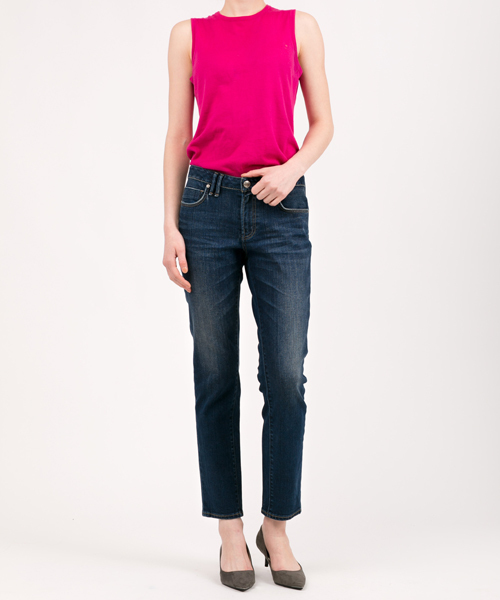 Moname（モナーム）の「Moname   ボーイズスリム デニムパンツ   CHARLOTTE(シャルロット)/41163003（デニムパンツ・レディース・ブルー・23inch/24inch/25inch/26inch/22inch/27inch）」の13枚目の写真