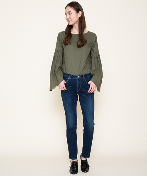 Moname（モナーム）の「Moname   ボーイズスリム デニムパンツ   CHARLOTTE(シャルロット)/41163003（デニムパンツ・レディース・ブルー・23inch/24inch/25inch/26inch/22inch/27inch）」の15枚目の写真