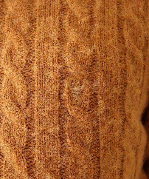 coen(コーエン)の「シャギーケーブルクルーネックニット(ニット/セーター・メンズ・ホワイト/グレー/ネイビー/マスタード・SMALL/MEDIUM/LARGE/X-LARGE)」の13枚目の写真