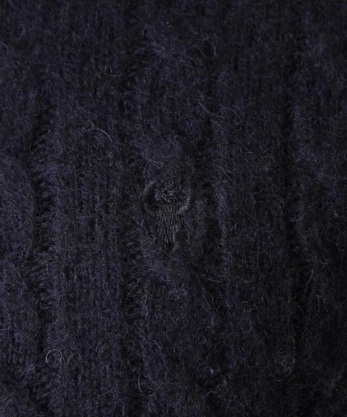 coen(コーエン)の「シャギーケーブルクルーネックニット(ニット/セーター・メンズ・ホワイト/グレー/ネイビー/マスタード・SMALL/MEDIUM/LARGE/X-LARGE)」の14枚目の写真