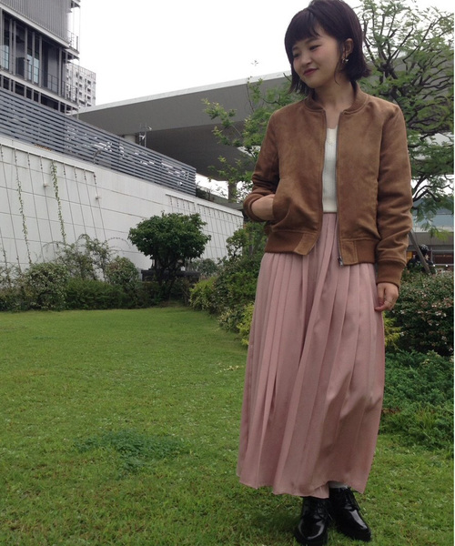 archives(アルシーヴ)の「フェイクスエード中綿ブルゾン(ブルゾン・レディース・キャメル/カーキ/チャコールグレー・MEDIUM)」の8枚目の写真