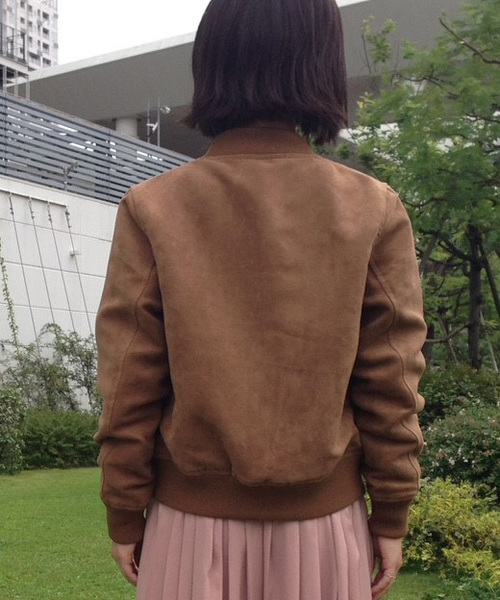 archives(アルシーヴ)の「フェイクスエード中綿ブルゾン(ブルゾン・レディース・キャメル/カーキ/チャコールグレー・MEDIUM)」の11枚目の写真