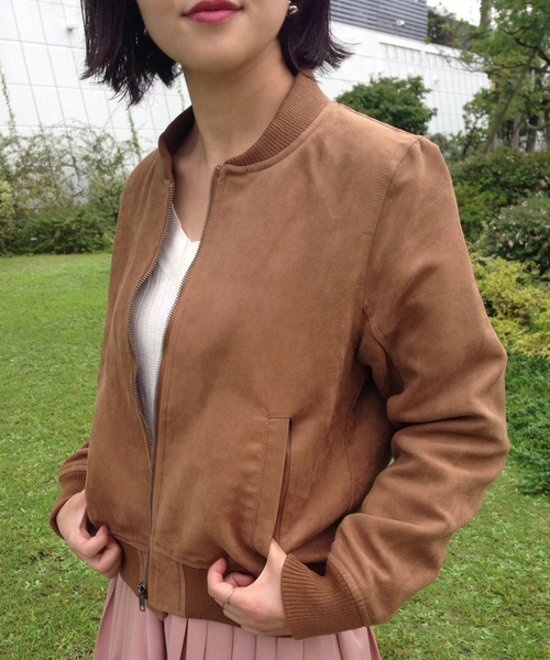 archives(アルシーヴ)の「フェイクスエード中綿ブルゾン(ブルゾン・レディース・キャメル/カーキ/チャコールグレー・MEDIUM)」の9枚目の写真