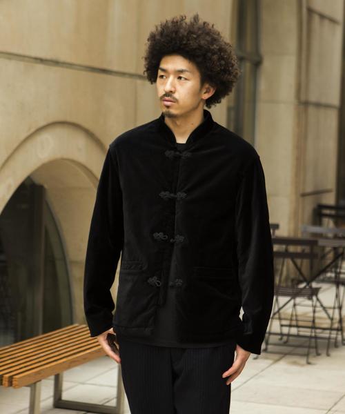UNITED ARROWS & SONS（ユナイテッドアローズアンドサンズ）の「UNITED ARROWS & SONS（ユナイテッドアローズ＆サンズ）CPTL VLR CHN JACKET◆（その他アウター・メンズ・ブラック/ワインレッド・SMALL/MEDIUM/X-LARGE/LARGE）」の2枚目の写真