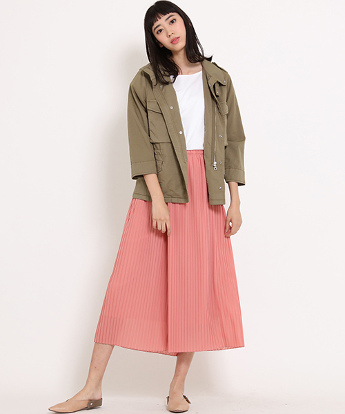 Droite lautreamont(ドロワットロートレアモン)の「プリーツスカウチョ(その他パンツ・レディース・ベージュ/ブラック/ピンク・S(1)/M(2))」の11枚目の写真