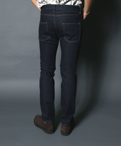 Magine（マージン）の「NO.35 STRETCH SLIM STRIGHT WASHED INDIGO DENIM:NO35 ストレッチスリムストレート ウォッシュド インディゴデニム（デニムパンツ・メンズ・インディゴブルー・46/44/48）」の10枚目の写真