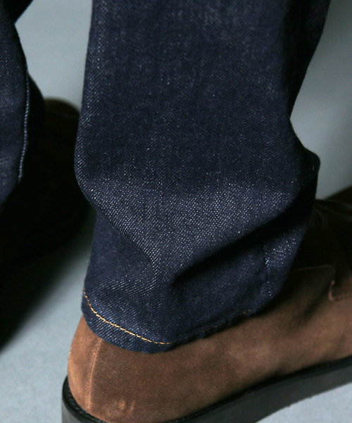 Magine（マージン）の「NO.35 STRETCH SLIM STRIGHT WASHED INDIGO DENIM:NO35 ストレッチスリムストレート ウォッシュド インディゴデニム（デニムパンツ・メンズ・インディゴブルー・46/44/48）」の13枚目の写真