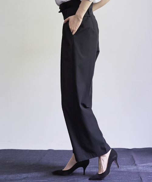 STUDIOUS（ステュディオス）の「STUDIOUS ツイルラップワイドパンツ（その他パンツ・レディース・ネイビー/ライトグレー/バーガンディー・0/1）」の21枚目の写真