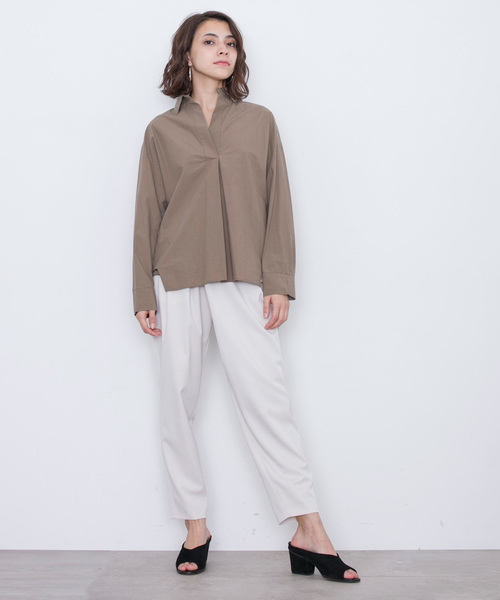 STUDIOUS（ステュディオス）の「STUDIOUS ツイルラップワイドパンツ（その他パンツ・レディース・ネイビー/ライトグレー/バーガンディー・0/1）」の10枚目の写真