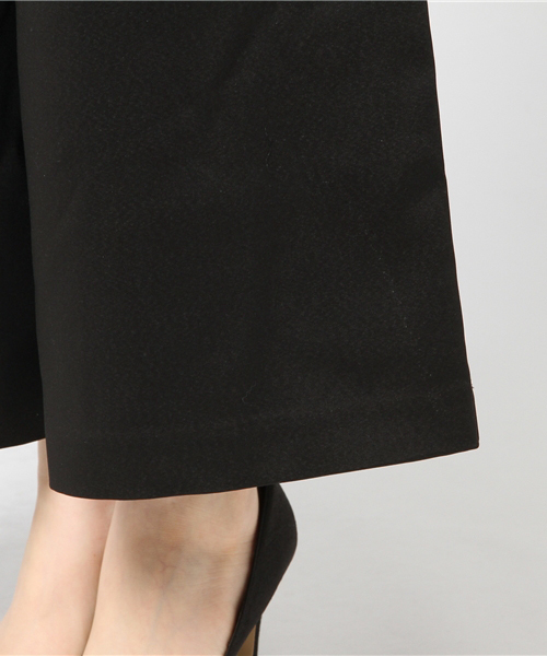 NATURAL BEAUTY BASIC（ナチュラルビューティーベーシック）の「◇タックガウチョパンツ（その他パンツ・レディース・ブラック/ダークベージュ・SMALL/MEDIUM）」の8枚目の写真