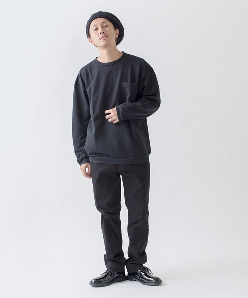 SHIPS BLUESTORE(シップスブルーストア)の「SHIPS BLUE STORE: アメリカ製 リラックスフィット ロングスリーブスウェットTEE(Tシャツ/カットソー・メンズ・オレンジ/イエロー/ブルー/ブラック/ブラウン・SMALL/LARGE/MEDIUM/X-LARGE)」の11枚目の写真