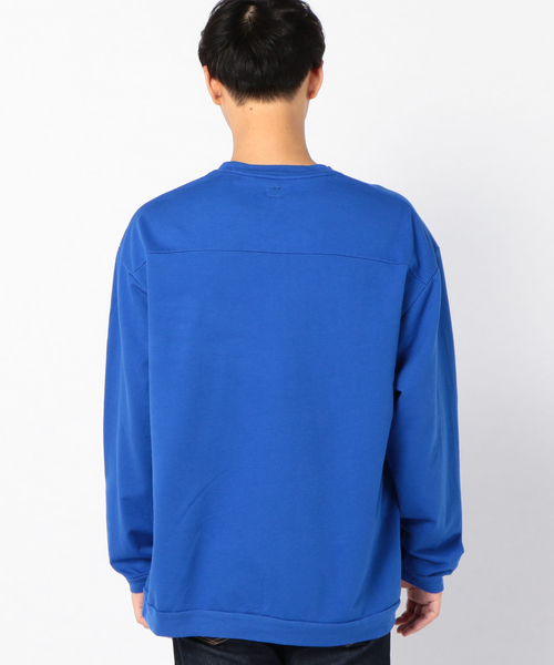 SHIPS BLUESTORE(シップスブルーストア)の「SHIPS BLUE STORE: アメリカ製 リラックスフィット ロングスリーブスウェットTEE(Tシャツ/カットソー・メンズ・オレンジ/イエロー/ブルー/ブラック/ブラウン・SMALL/LARGE/MEDIUM/X-LARGE)」の13枚目の写真