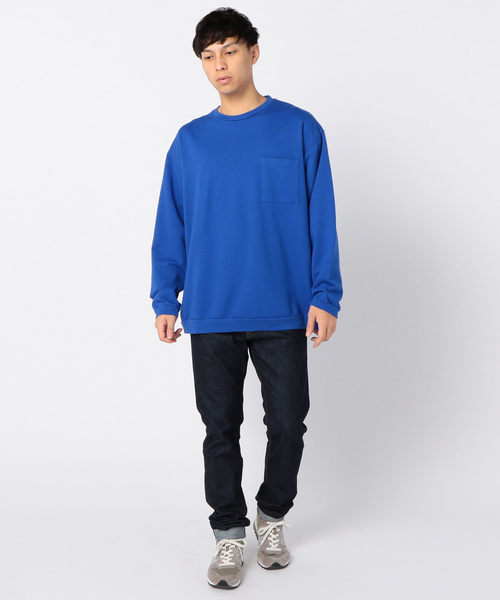 SHIPS BLUESTORE(シップスブルーストア)の「SHIPS BLUE STORE: アメリカ製 リラックスフィット ロングスリーブスウェットTEE(Tシャツ/カットソー・メンズ・オレンジ/イエロー/ブルー/ブラック/ブラウン・SMALL/LARGE/MEDIUM/X-LARGE)」の14枚目の写真