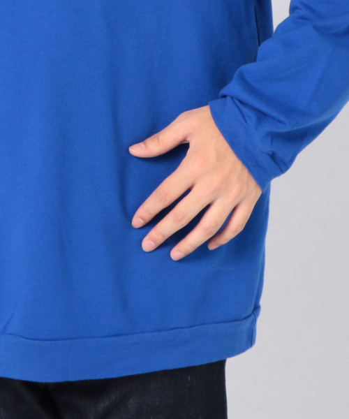 SHIPS BLUESTORE(シップスブルーストア)の「SHIPS BLUE STORE: アメリカ製 リラックスフィット ロングスリーブスウェットTEE(Tシャツ/カットソー・メンズ・オレンジ/イエロー/ブルー/ブラック/ブラウン・SMALL/LARGE/MEDIUM/X-LARGE)」の16枚目の写真