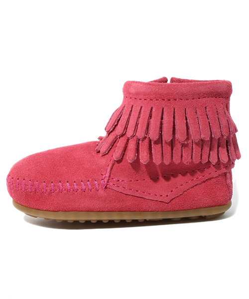 こども ビームス(コドモビームス)の「△MINNETONKA / BB 2段フリンジ(ブーツ・キッズ・ブラウン/レッド系その他・5(約12cm)/6(約13cm))」の3枚目の写真