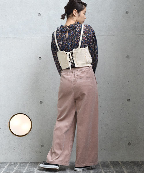 w closet（ダブルクローゼット）の「6Wコーデュロイパンツ（その他パンツ・レディース・マスタード/ライトピンク/ボルドー・FREE）」の6枚目の写真