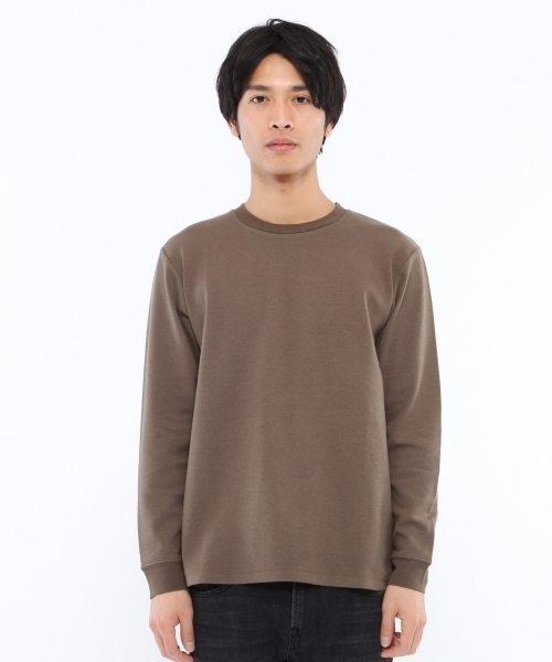LAKOLE(ラコレ)の「【発熱】クルーネックプルオーバー(Tシャツ/カットソー・メンズ・ホワイト/ブラック/ブラウン・MEDIUM/LARGE)」の7枚目の写真