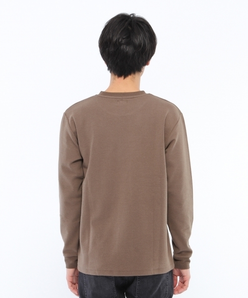 LAKOLE(ラコレ)の「【発熱】クルーネックプルオーバー(Tシャツ/カットソー・メンズ・ホワイト/ブラック/ブラウン・MEDIUM/LARGE)」の9枚目の写真