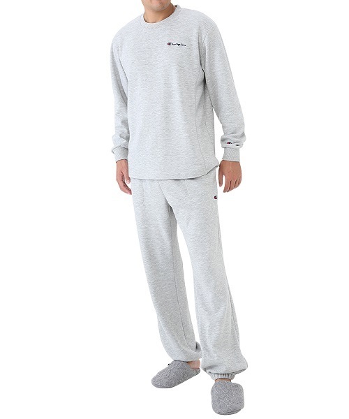 Champion チャンピオン の Champion メンズ スウェットセットアップ 長袖長パンツ ダンボールニット ルームウェア パジャマ Wear Champion チャンピオン の Champion メンズ スウェットセットアップ 長袖長パンツ ダンボールニット ルームウェア パジャマ Wear