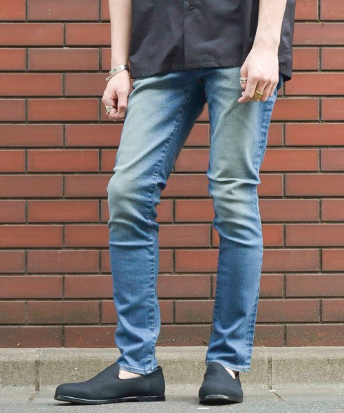 セール フレックススキニージーンズ デニムパンツ Private Johnbull デニムパンツ Private パンツ Labo ジョンブルプライベートラボ のファッション