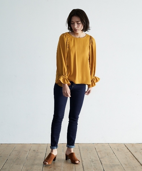 AMERICAN HOLIC（アメリカンホリック）の「スキニーフィットデニム（デニムパンツ・レディース・インディゴブルー/ライトインディゴブルー/ワンウォッシュ・L/LL/M/S/XS）」の6枚目の写真