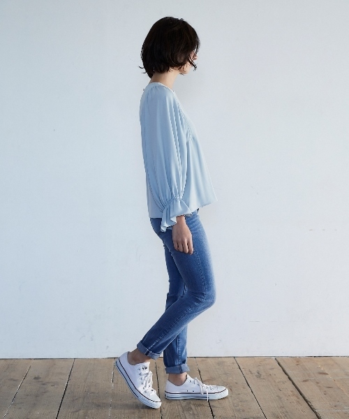 AMERICAN HOLIC（アメリカンホリック）の「スキニーフィットデニム（デニムパンツ・レディース・インディゴブルー/ライトインディゴブルー/ワンウォッシュ・L/LL/M/S/XS）」の11枚目の写真