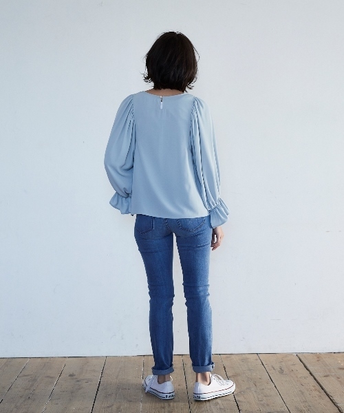 AMERICAN HOLIC（アメリカンホリック）の「スキニーフィットデニム（デニムパンツ・レディース・インディゴブルー/ライトインディゴブルー/ワンウォッシュ・L/LL/M/S/XS）」の12枚目の写真