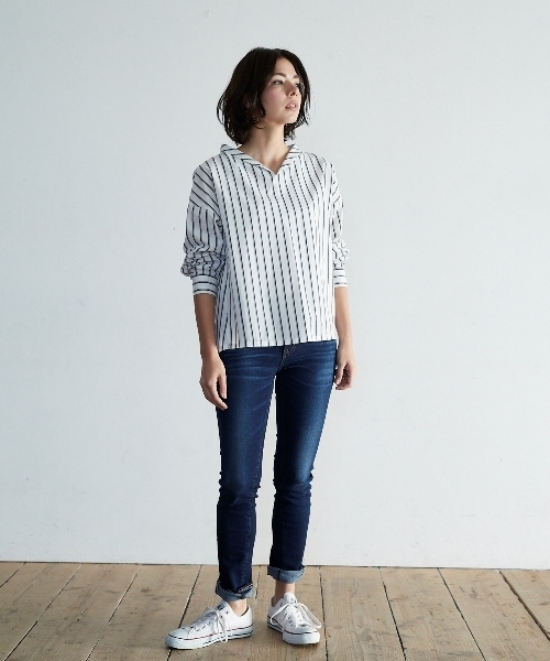 AMERICAN HOLIC（アメリカンホリック）の「スキニーフィットデニム（デニムパンツ・レディース・インディゴブルー/ライトインディゴブルー/ワンウォッシュ・L/LL/M/S/XS）」の14枚目の写真