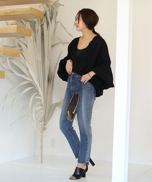 TODAYFUL（トゥデイフル）の「SHERRY'sデニム（デニムパンツ・レディース・インディゴブルー/ブルー・23inch/24inch/25inch/26inch）」の6枚目の写真