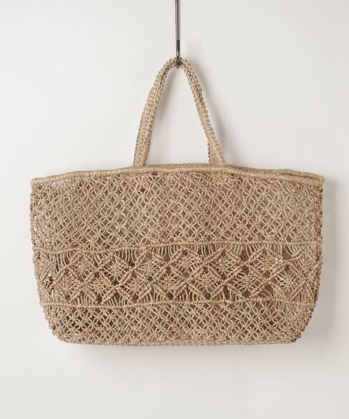The Bagmati(ザバグマティ)の「BAGMATI(バグマティ) 別注カゴトートバッグ(かごバッグ・レディース・ナチュラル/イエロー・FREE)」の2枚目の写真