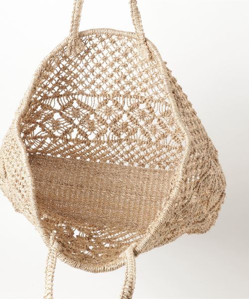 The Bagmati(ザバグマティ)の「BAGMATI(バグマティ) 別注カゴトートバッグ(かごバッグ・レディース・ナチュラル/イエロー・FREE)」の5枚目の写真