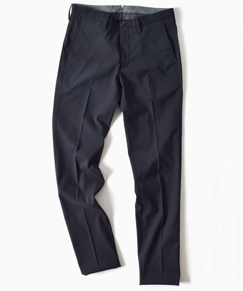 SHIPS(シップス)の「【Begin4月号掲載】SC: セットアップ GENTLE WOOL シアサッカー ノープリーツ パンツ(その他パンツ・メンズ・オリーブ/ネイビー・32/31/30/29/34/33)」の1枚目の写真