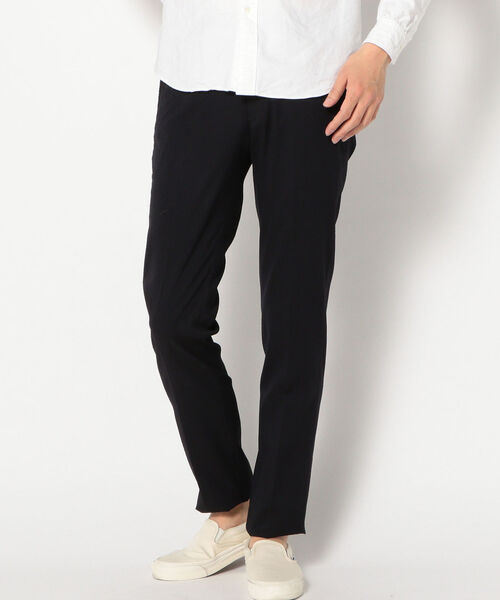 SHIPS(シップス)の「【Begin4月号掲載】SC: セットアップ GENTLE WOOL シアサッカー ノープリーツ パンツ(その他パンツ・メンズ・オリーブ/ネイビー・32/31/30/29/34/33)」の4枚目の写真