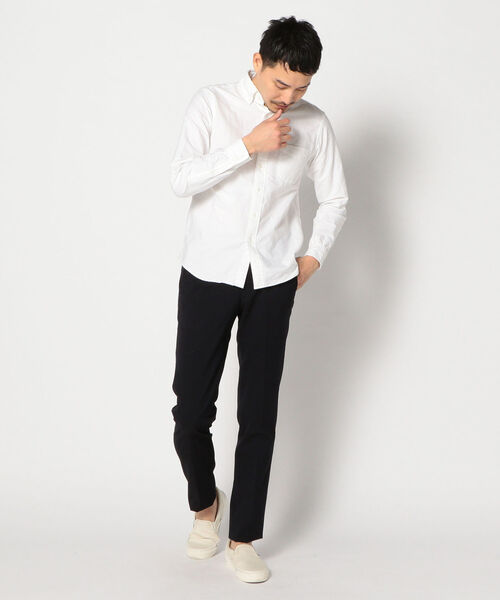 SHIPS(シップス)の「【Begin4月号掲載】SC: セットアップ GENTLE WOOL シアサッカー ノープリーツ パンツ(その他パンツ・メンズ・オリーブ/ネイビー・32/31/30/29/34/33)」の7枚目の写真