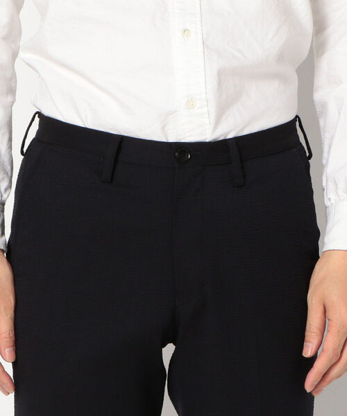 SHIPS(シップス)の「【Begin4月号掲載】SC: セットアップ GENTLE WOOL シアサッカー ノープリーツ パンツ(その他パンツ・メンズ・オリーブ/ネイビー・32/31/30/29/34/33)」の8枚目の写真