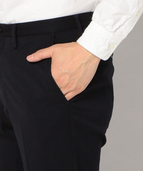 SHIPS(シップス)の「【Begin4月号掲載】SC: セットアップ GENTLE WOOL シアサッカー ノープリーツ パンツ(その他パンツ・メンズ・オリーブ/ネイビー・32/31/30/29/34/33)」の9枚目の写真