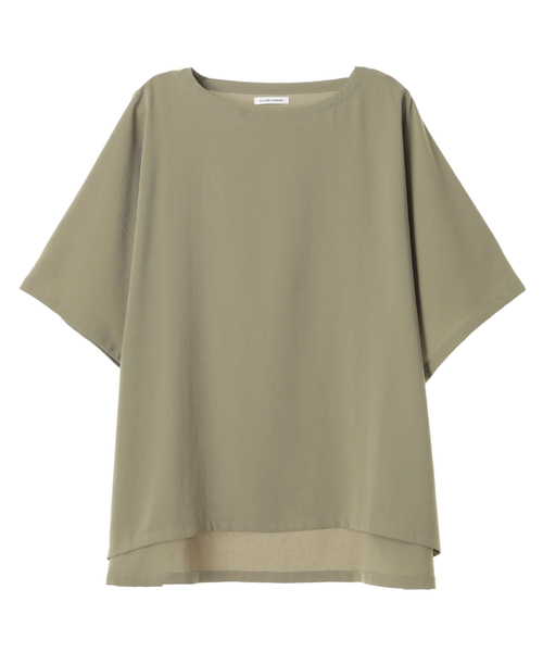 CLANE（クラネ）の「OVER ROUND HEM TOPS（その他トップス・メンズ・カーキ/ブラック・2/1）」の2枚目の写真