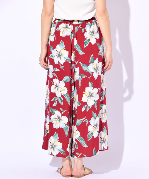 CIAOPANIC（チャオパニック）の「【reyn Spooner/レインスプーナー】レーヨン総柄ワイドパンツ（その他パンツ・レディース・ブラック/ネイビー/ワインレッド・FREE）」の17枚目の写真