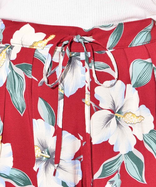 CIAOPANIC（チャオパニック）の「【reyn Spooner/レインスプーナー】レーヨン総柄ワイドパンツ（その他パンツ・レディース・ブラック/ネイビー/ワインレッド・FREE）」の21枚目の写真