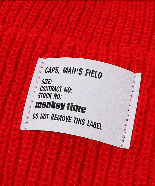 BEAUTY&YOUTH UNITED ARROWS（ビューティーアンドユースユナイテッドアローズ）の「monkey time USA ビーニー 2 ◆ §2（ニットキャップ/ビーニー・メンズ・ブラック/レッド/オレンジ/イエロー/ケリー/ロイヤルブルー・ONESIZE）」の9枚目の写真