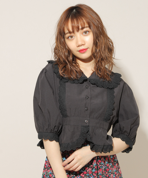 apres jour(アプレジュール)の「フリル襟ウエスト切り替えブラウス【ZOZOTOWN限定アイテム】(シャツ/ブラウス・レディース・オフホワイト/ブラック/ワインレッド・フリー)」の12枚目の写真