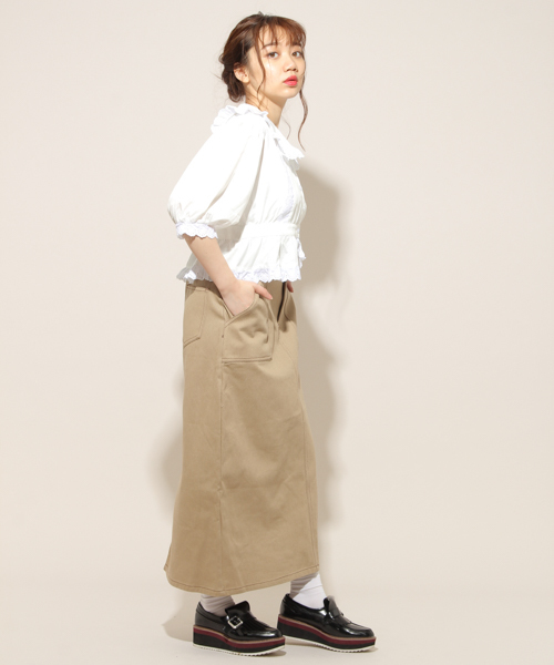 apres jour(アプレジュール)の「フリル襟ウエスト切り替えブラウス【ZOZOTOWN限定アイテム】(シャツ/ブラウス・レディース・オフホワイト/ブラック/ワインレッド・フリー)」の20枚目の写真