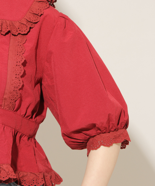 apres jour(アプレジュール)の「フリル襟ウエスト切り替えブラウス【ZOZOTOWN限定アイテム】(シャツ/ブラウス・レディース・オフホワイト/ブラック/ワインレッド・フリー)」の22枚目の写真